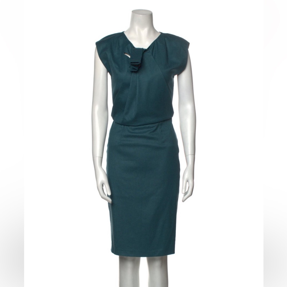 Fendi Wool Blend Pencil Dress